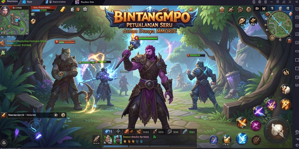 Tampilan gameplay BINTANGMPO yang mendebarkan dan interaktif.