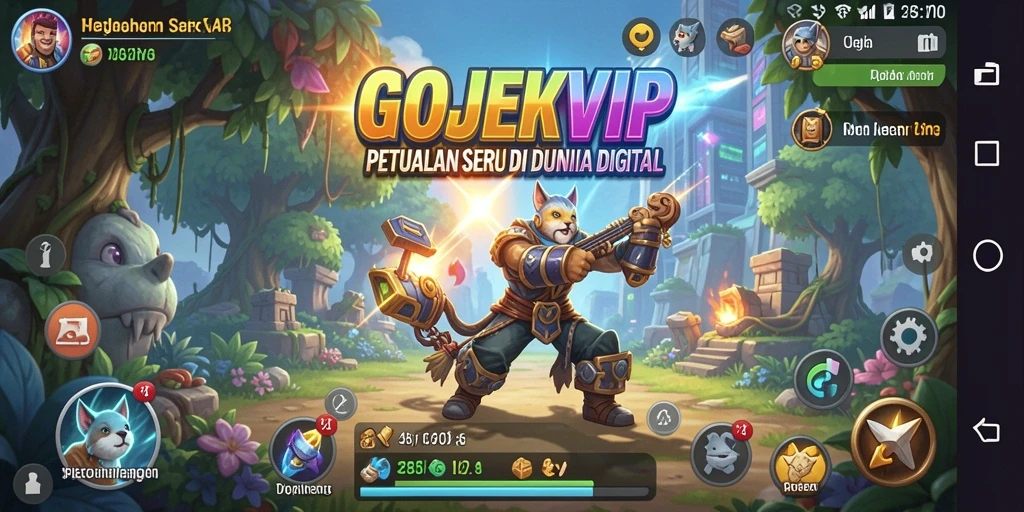 Tampilan gameplay yang menarik di GOJEKVIP dengan visual yang memukau.