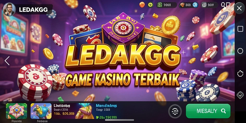 Tampilan gameplay yang menyenangkan dan interaktif di LEDAKGG.