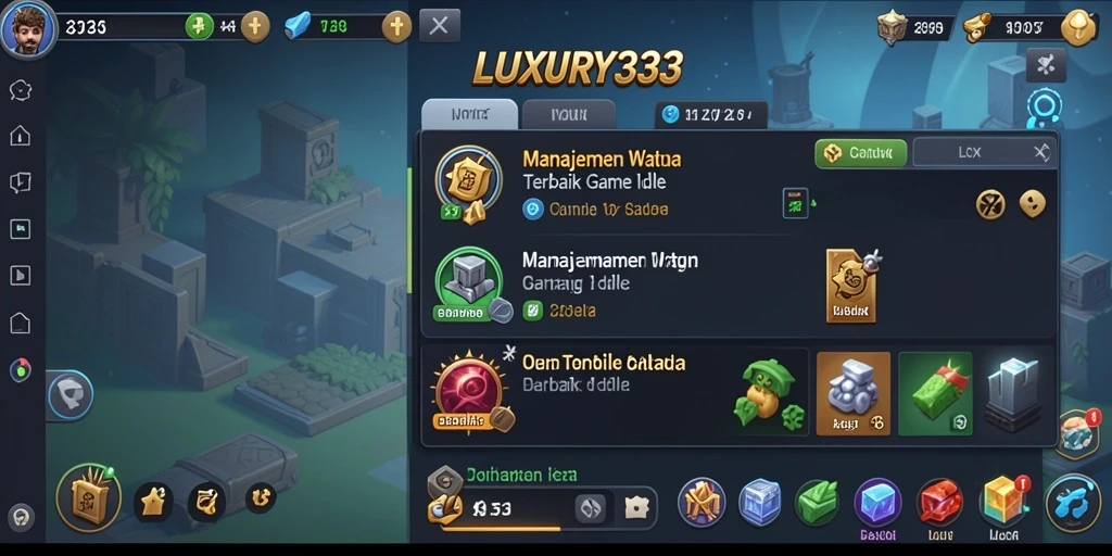 Tampilan gameplay LUXURY333 yang sederhana namun menarik.