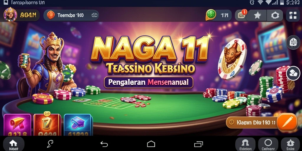 Tampilan gameplay NAGA11 yang mendebarkan dengan fitur kasino.